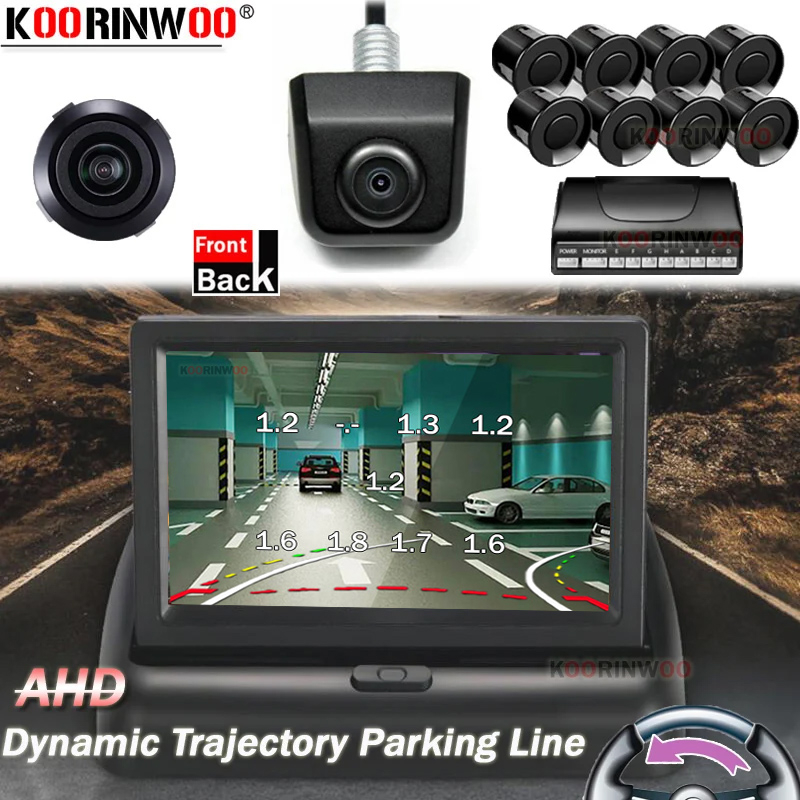 Car Parking Sensor 8 Sensor Front Rear - Koorinwoo Car Parking 8 Sensors Kit