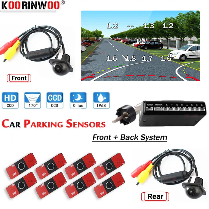 Car Parking Sensor 8 Sensor Front Rear - Koorinwoo Smart System Parking Sensors Cars