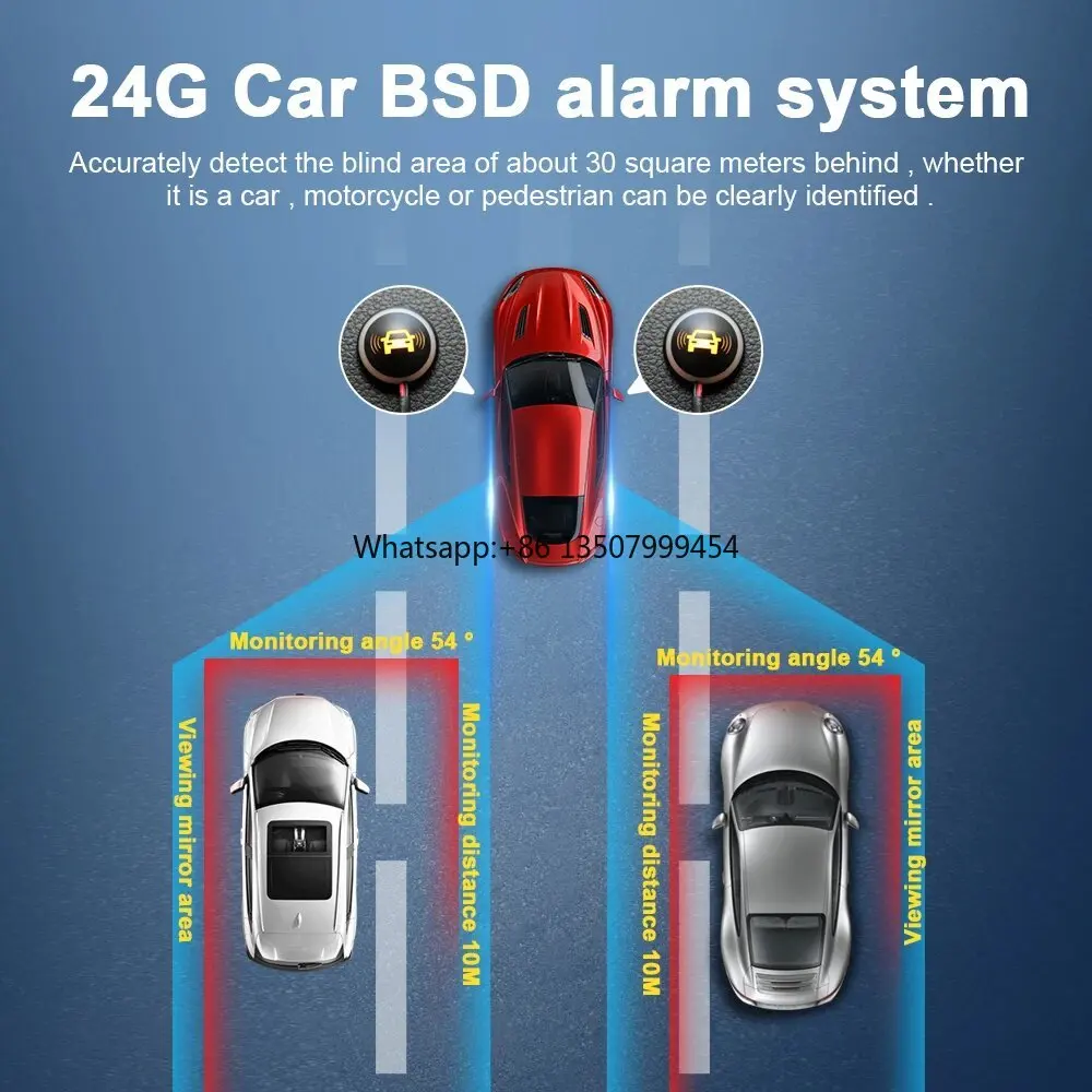 Blind Spot Detection System 24Ghz Radar - Universal 24ghz 77ghz bsd bsm bsa