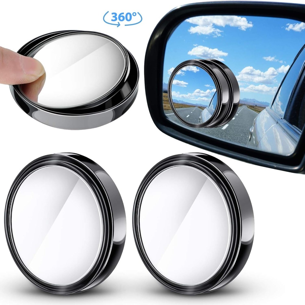 Blind Spot Mirror Wide Angle Convex 2Pcs - 2Pcs 360 Degree Adjustable Blind Spot