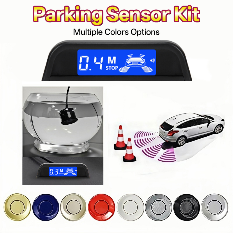 Parking Sensor Buzzer Display Indicator - Hippcron Parking Sensors Kit Car Reverse