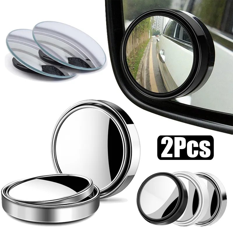 360° Adjustable Wide-Angle Rou - Blind Spot Mirror Wide Angle Convex 2Pcs review and price