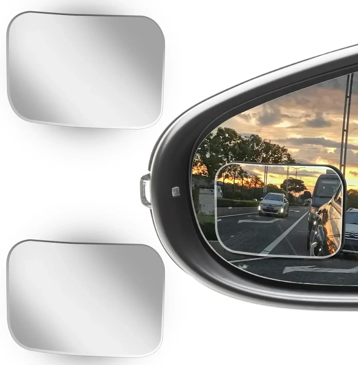 2pcs Car Auxiliary Blind Spot  - Blind Spot Mirror Wide Angle Convex 2Pcs review and price