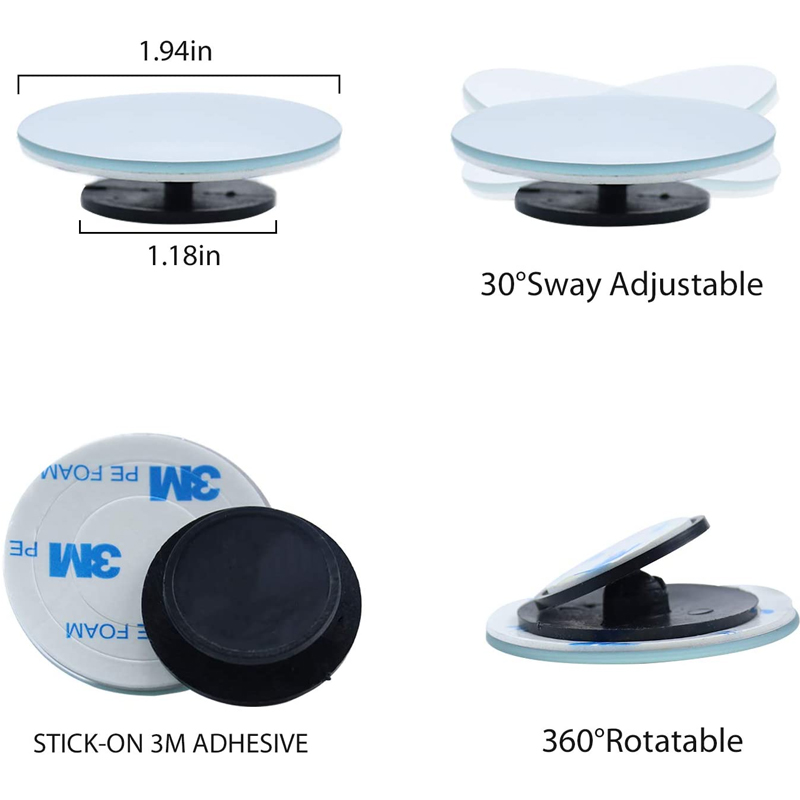 360 Degree Car Blind Spot Mirr - Blind Spot Mirror Wide Angle Convex 2Pcs review and price