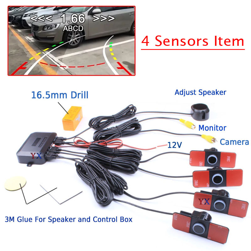Koorinwoo Smart System Parking - Car Parking Sensor 8 Sensor Front Rear review and price