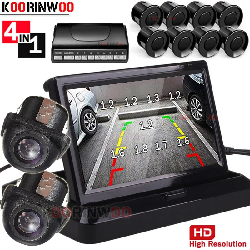 Koorinwoo Dual Core Car Parkin - Car Parking Sensor 8 Sensor Front Rear review and price