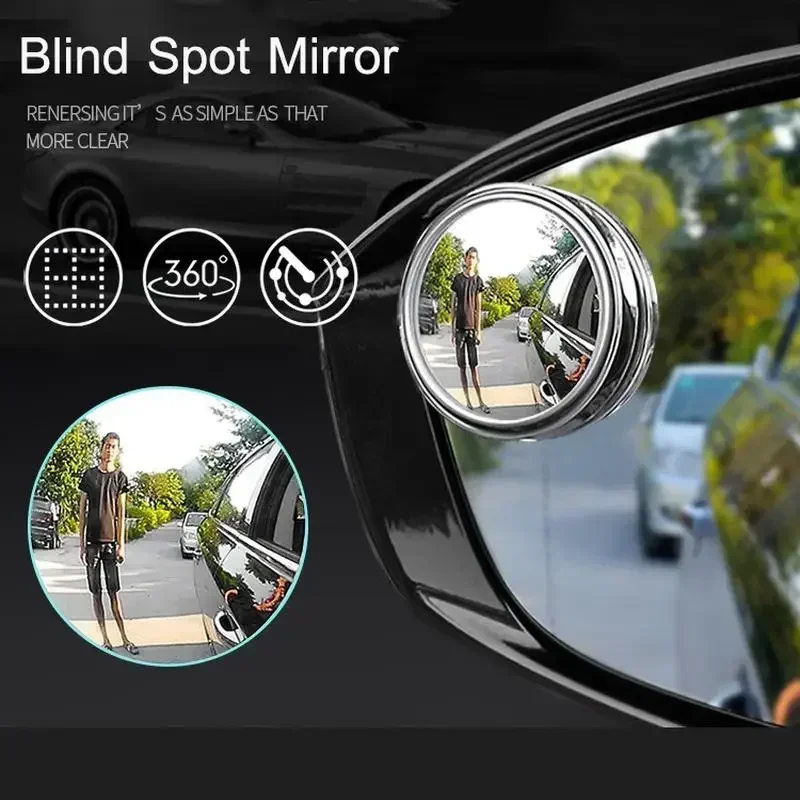 2Pcs Car Round Frame Convex Bl - Blind Spot Mirror Wide Angle Convex 2Pcs review and price