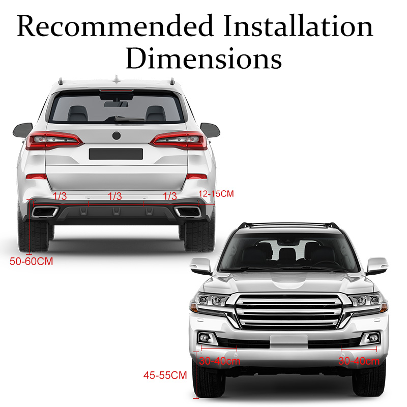 8 Parktronic Parking Sensors K - Car Parking Sensor 8 Sensor Front Rear review and price