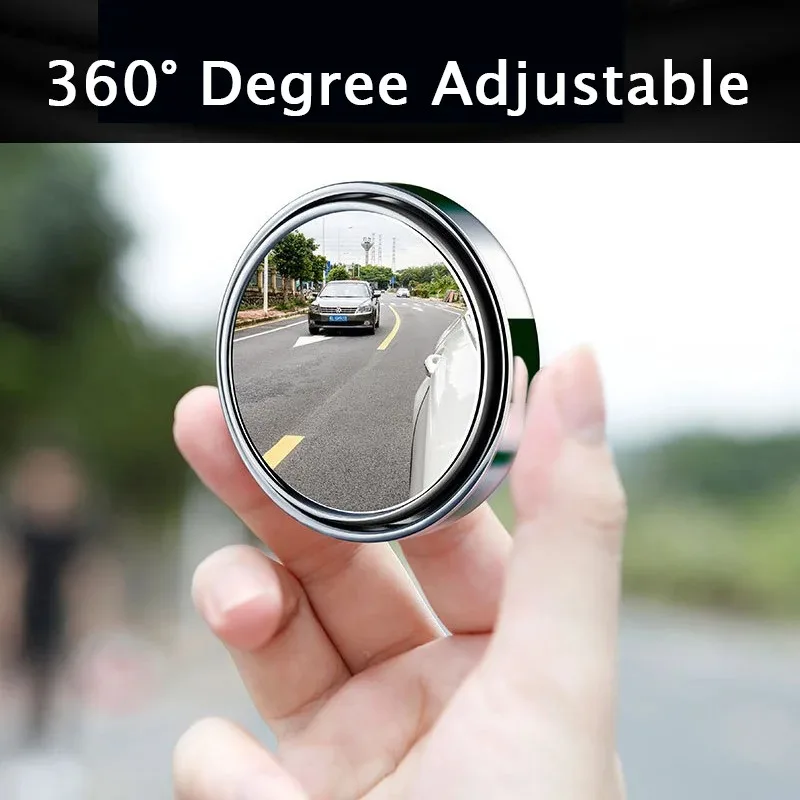 2Pcs 360 Degree Adjustable Bli - Blind Spot Mirror Wide Angle Convex 2Pcs review and price