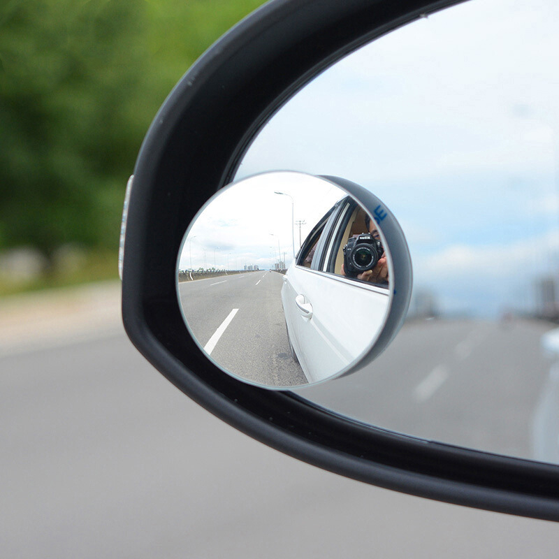 1/2Pcs Rimless 360° Adjustable - Blind Spot Mirror Wide Angle Convex 2Pcs review and price
