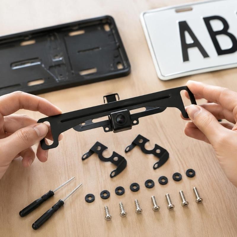 License Plate Frame Backup Cam - License Plate Backup Camera Frame Mount review and price