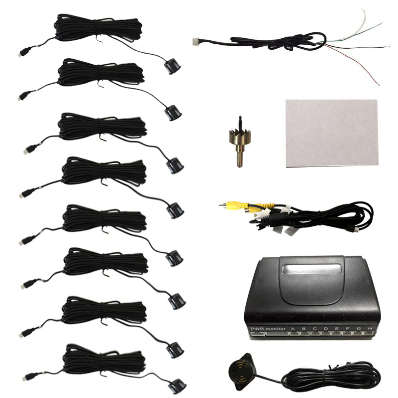CITYCARAUTO Universal 8 Sensor - Car Parking Sensor 8 Sensor Front Rear review and price