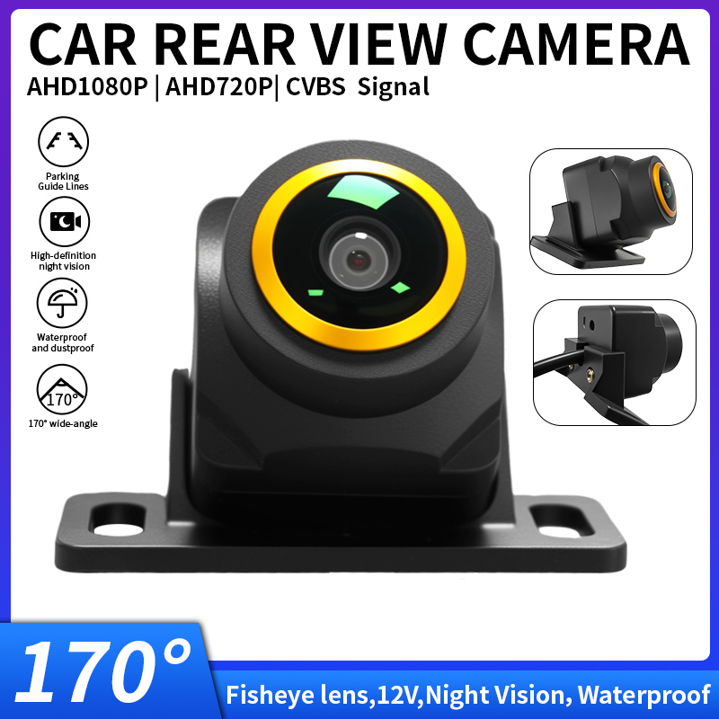 170° Car Reverse Camera Fishey - 360 Degree Bird View Car Camera System review and price