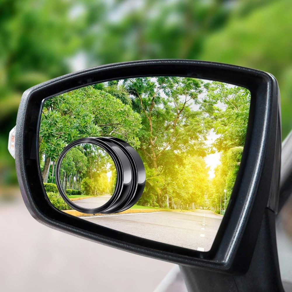 2Pcs 360 Degree Adjustable Bli - Blind Spot Mirror Wide Angle Convex 2Pcs review and price