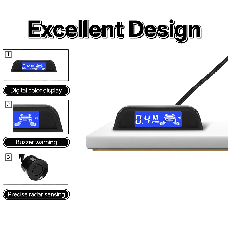 Hippcron Parking Sensors Kit C - Parking Sensor Buzzer Display Indicator review and price