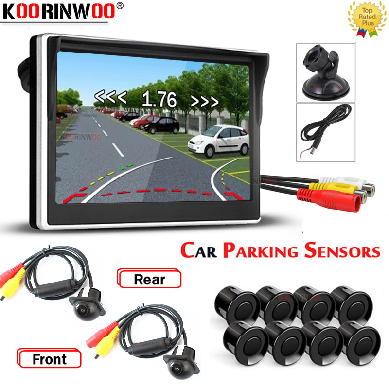 Koorinwoo Intelligent Parktron - Car Parking Sensor 8 Sensor Front Rear review and price