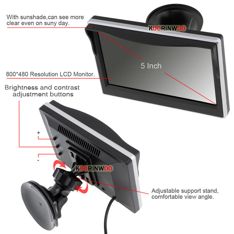 Koorinwoo Intelligent Parktron - Car Parking Sensor 8 Sensor Front Rear review and price